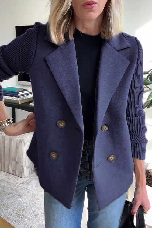 ALORA KNIT SLEEVE BLAZER