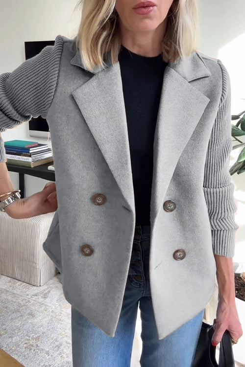 ALORA KNIT SLEEVE BLAZER