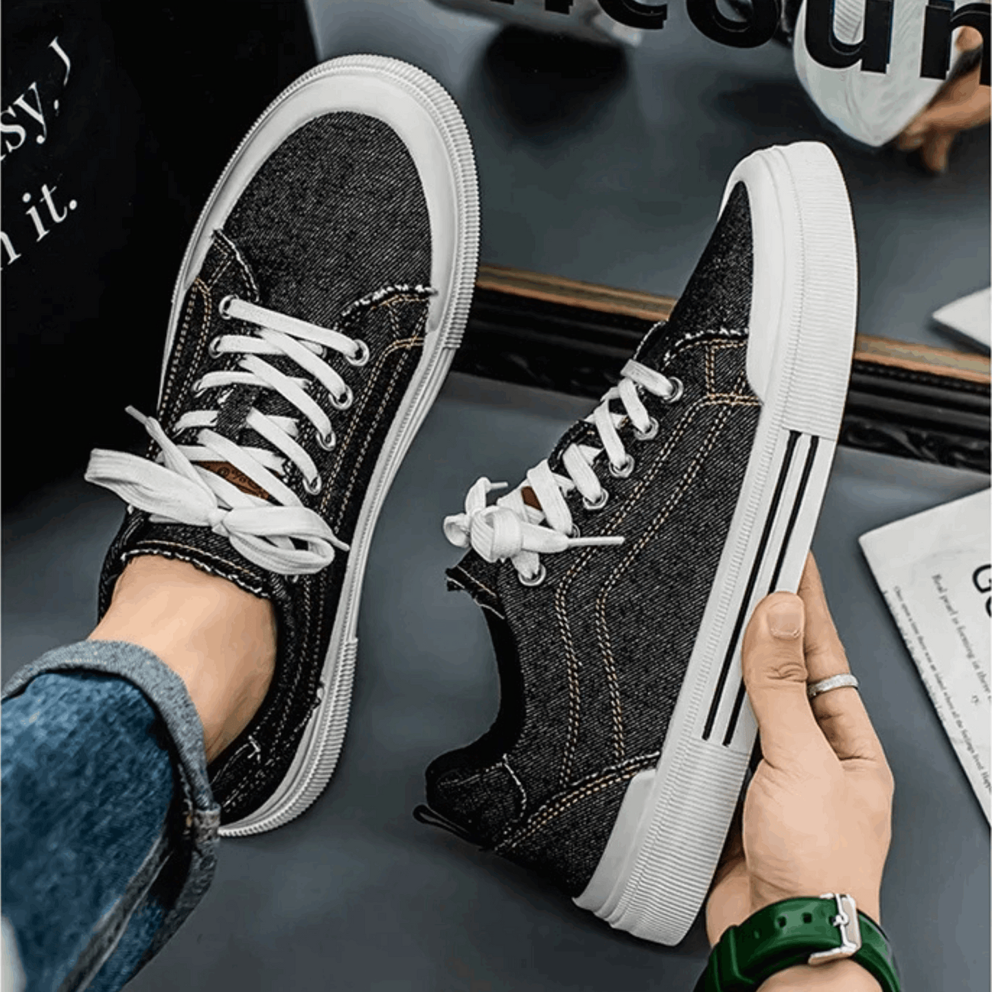 Bellagio Denim Sneakers