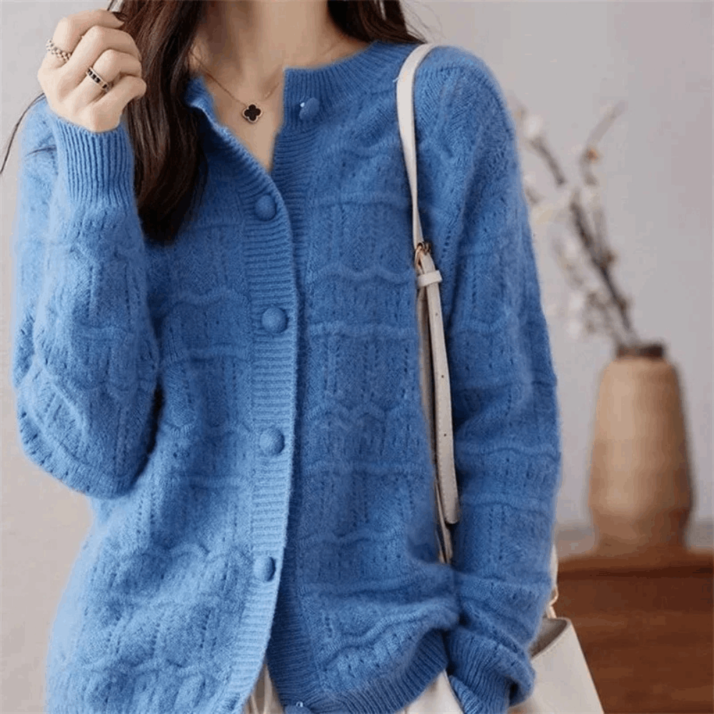 Mocha Button Sweater