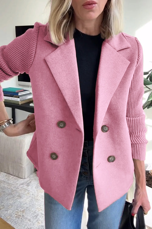 ALORA KNIT SLEEVE BLAZER