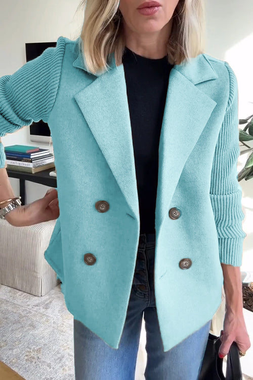ALORA KNIT SLEEVE BLAZER