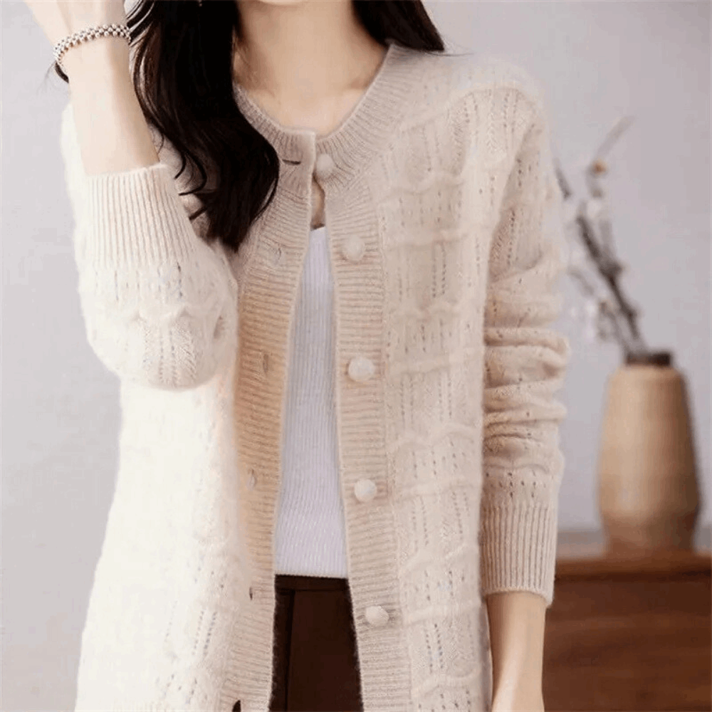 Mocha Button Sweater
