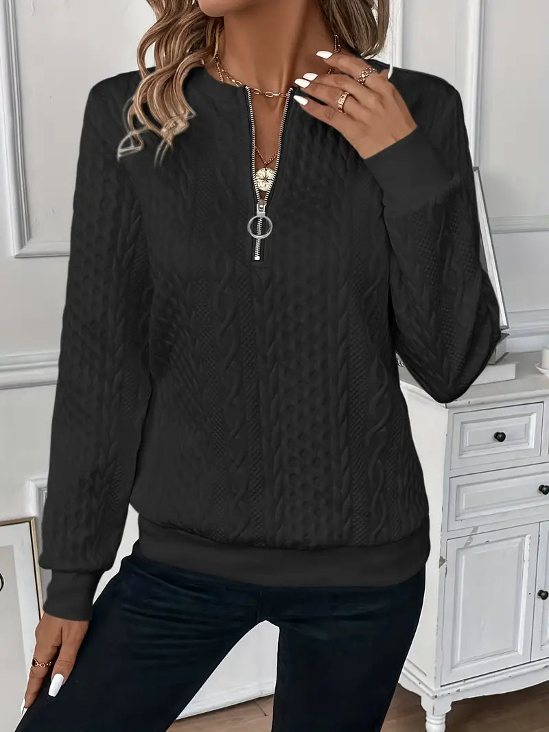 Chloe| Sweater with Zipper