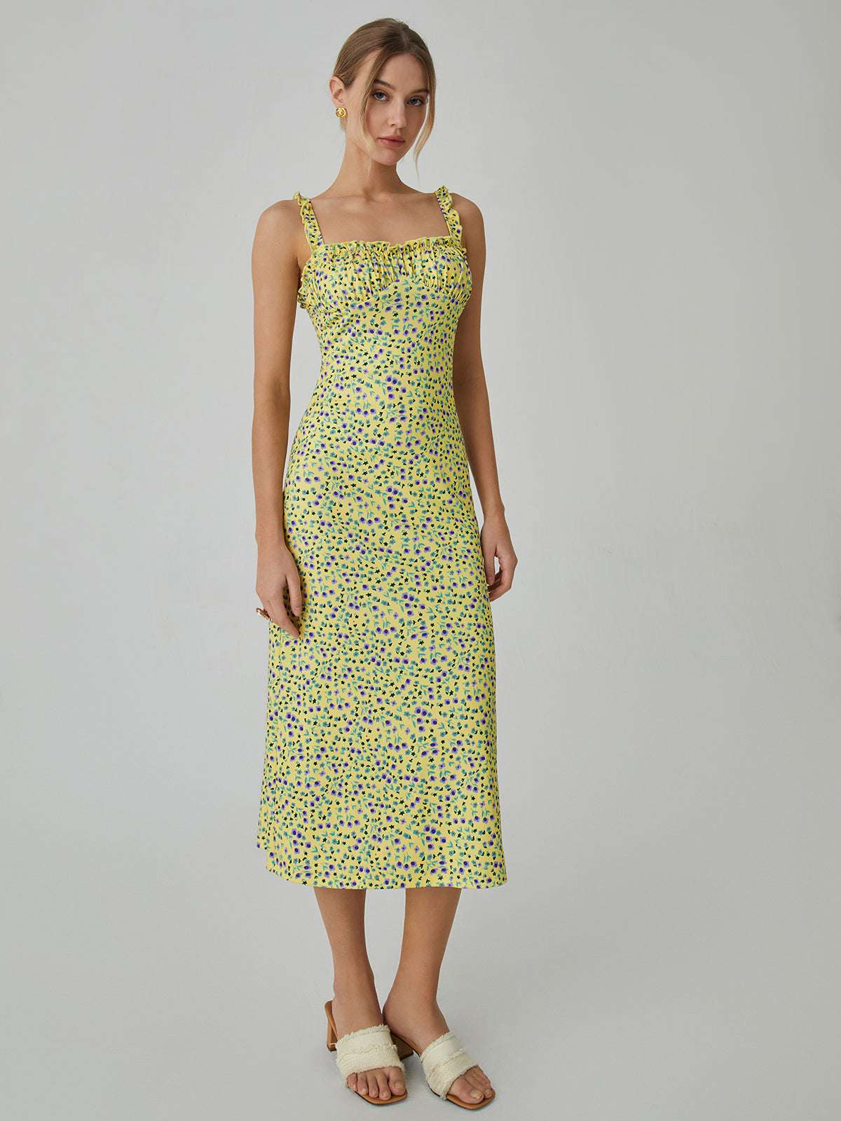 Floral Boho Midi Dress