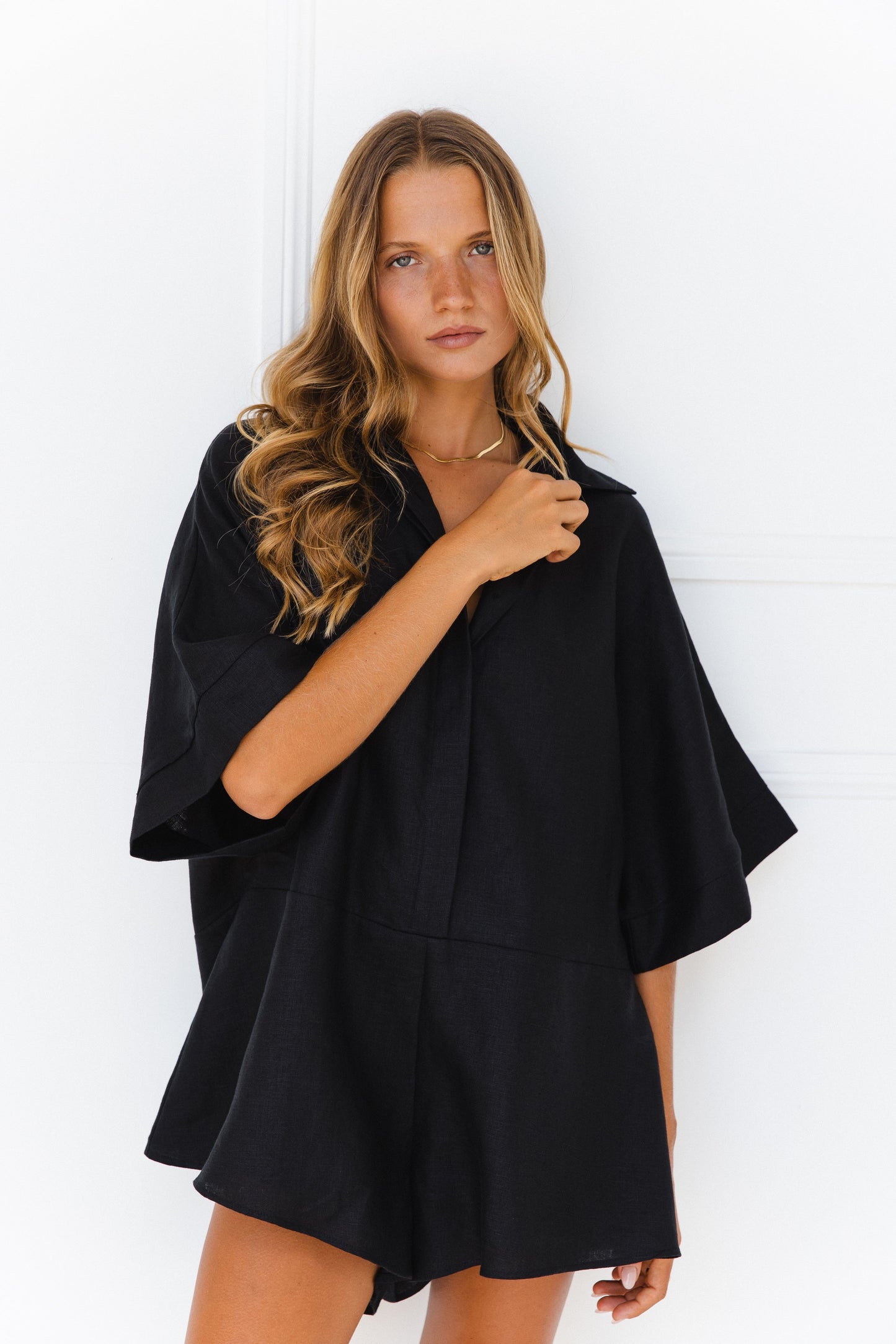 RETRO MID DENIM JUMPSUIT
