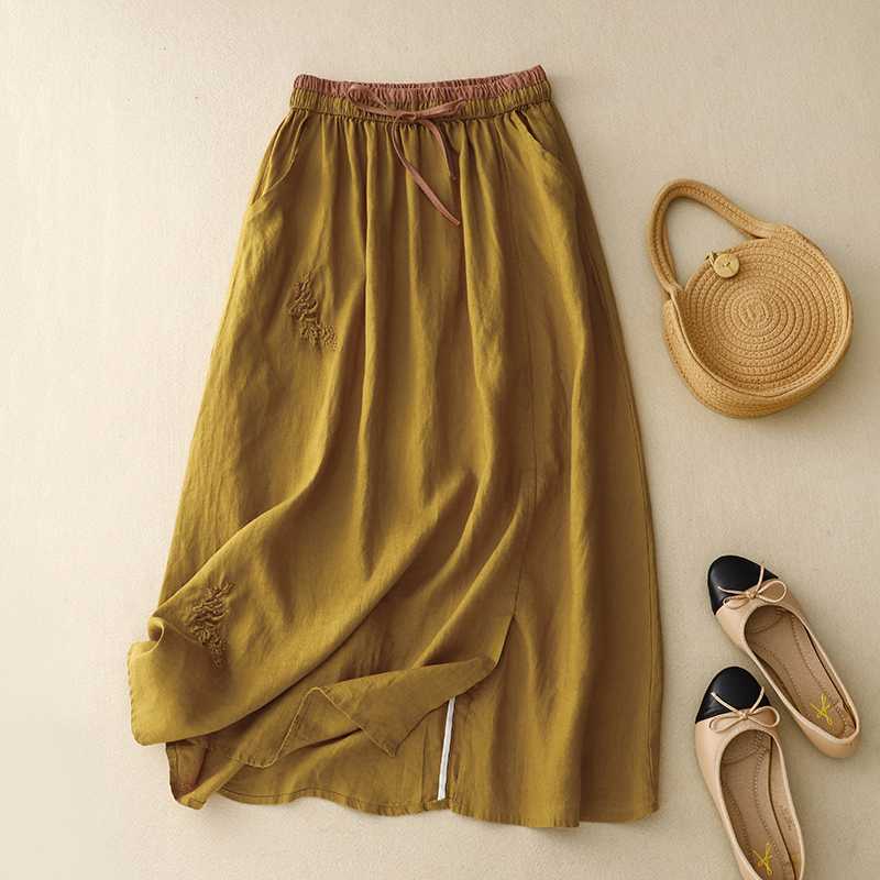 Elena Linen Skirt