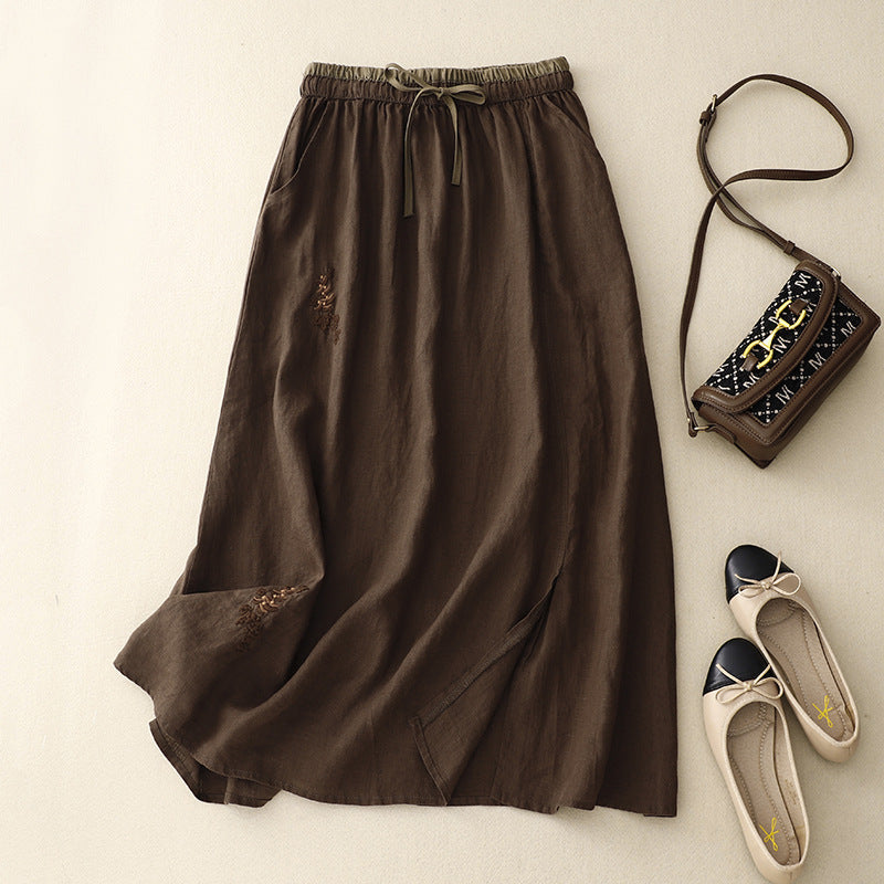 Elena Linen Skirt