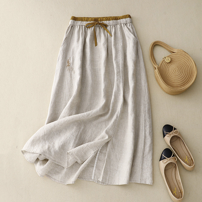 Elena Linen Skirt