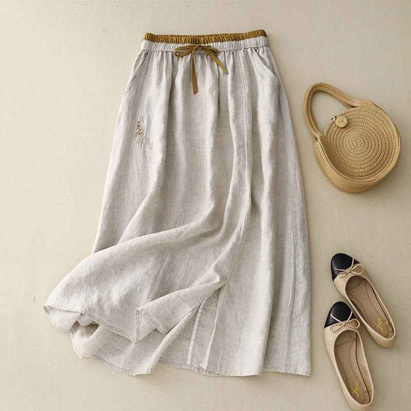 Elena Linen Skirt