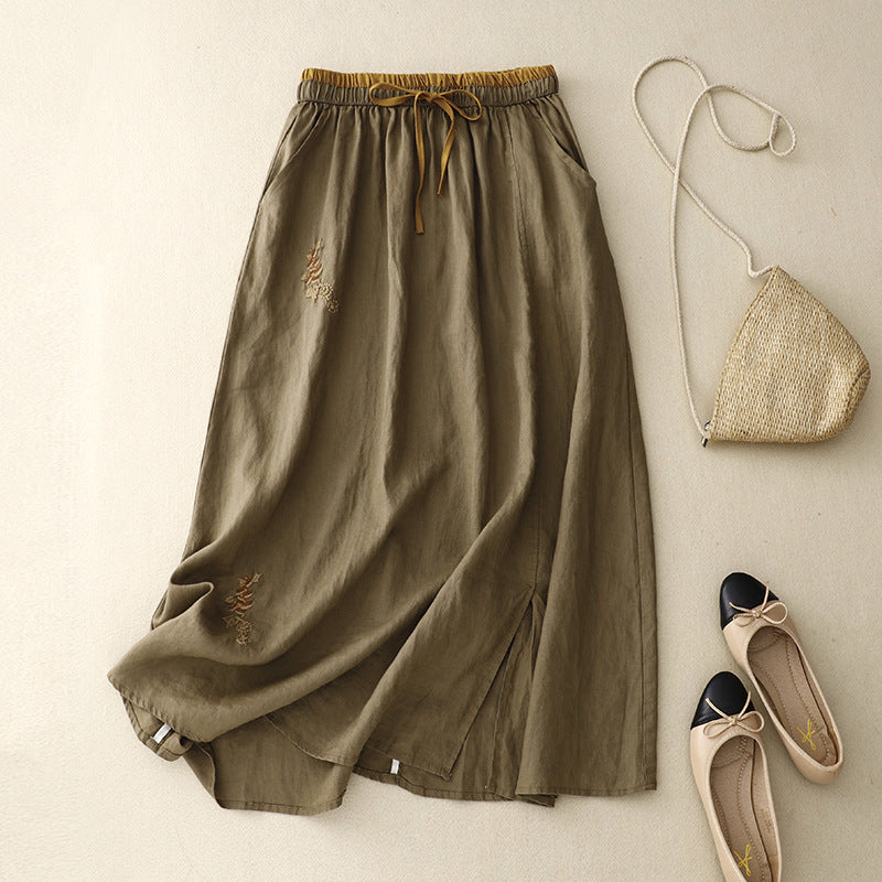 Elena Linen Skirt