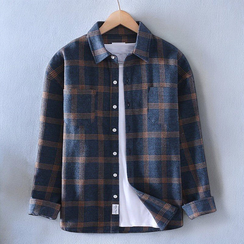 Rustic Plaid Flannel Shirt