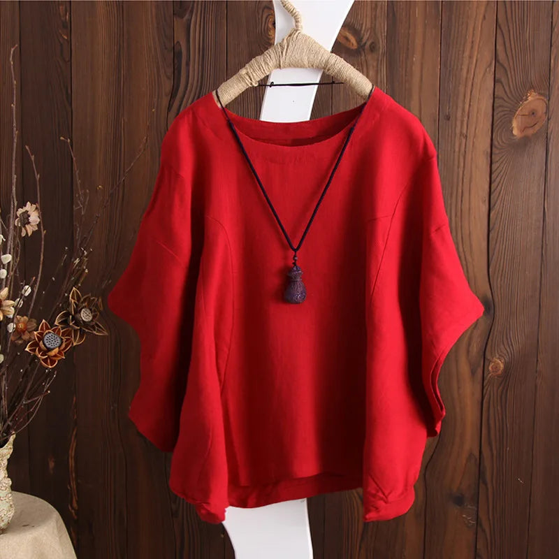 New Arrival - Lina Linen Blended Summer Top