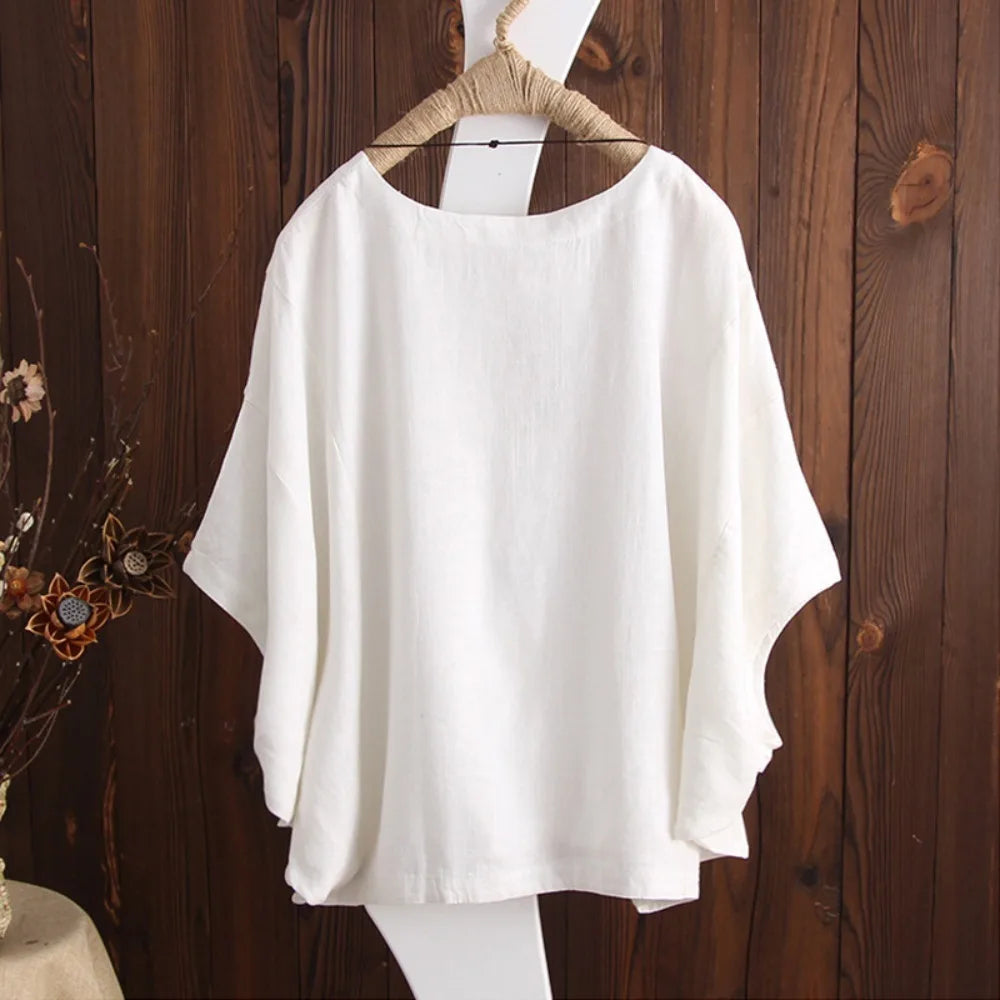 New Arrival - Lina Linen Blended Summer Top