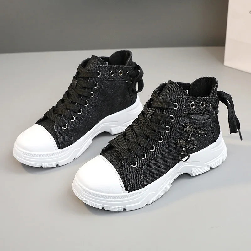 Zaya Zip-Back Bow Sneakers