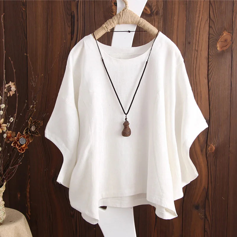 New Arrival - Lina Linen Blended Summer Top