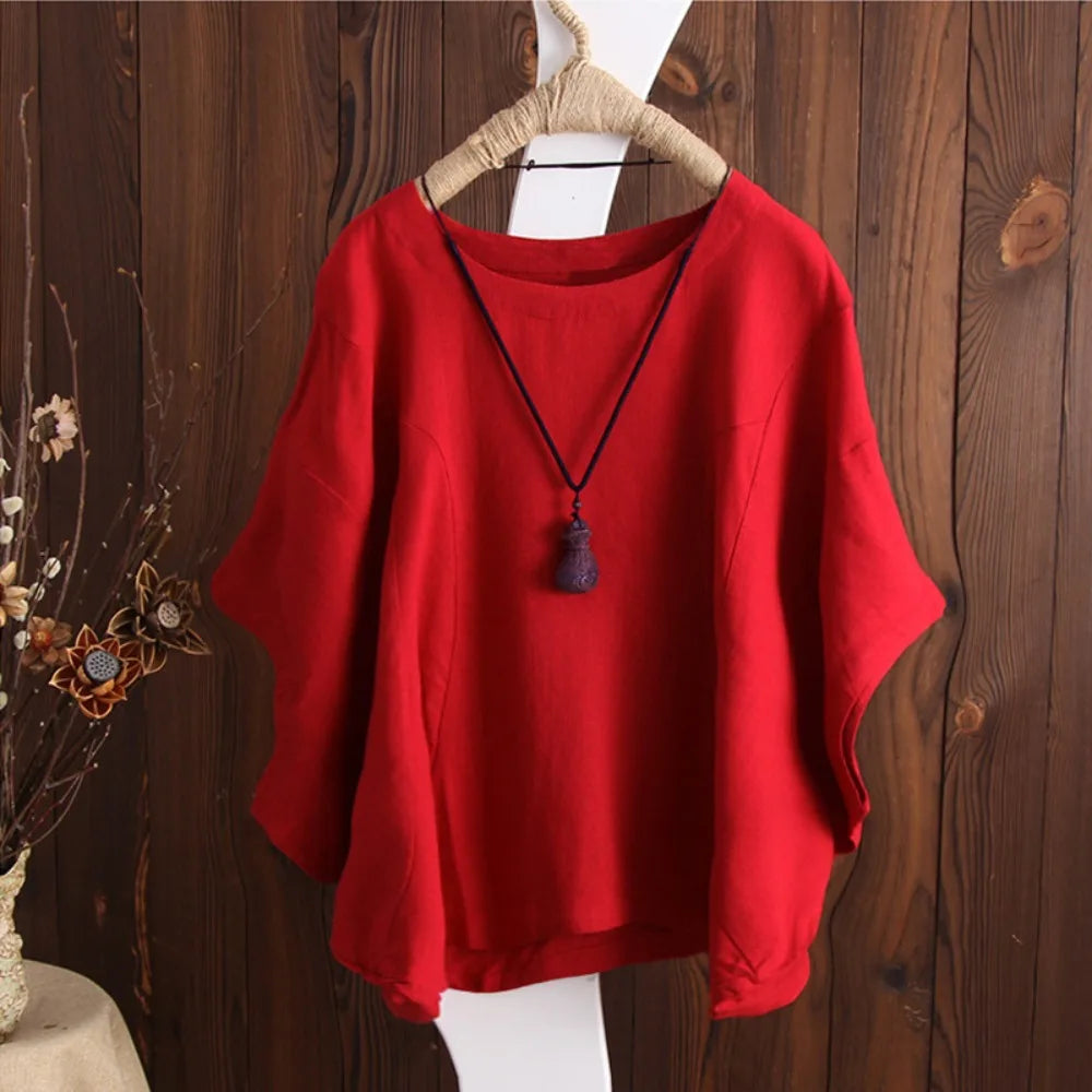 New Arrival - Lina Linen Blended Summer Top