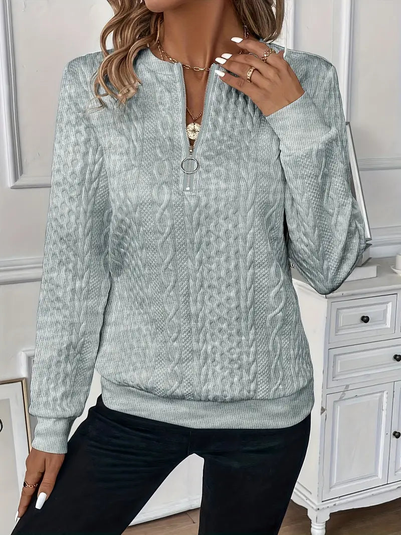 Chloe| Sweater with Zipper