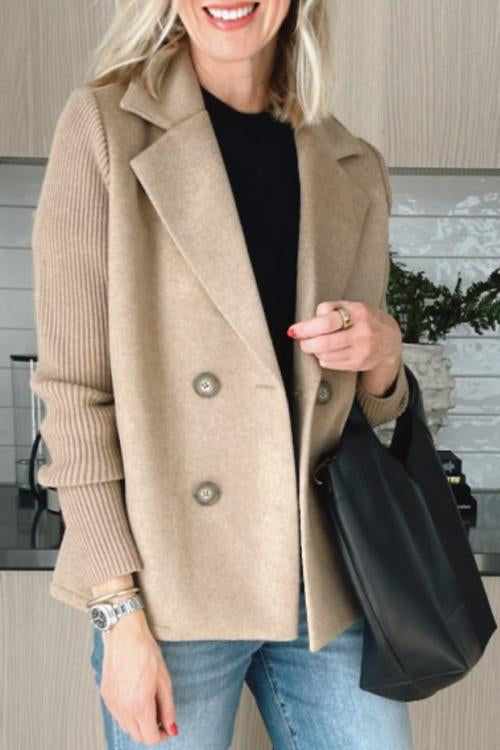 ALORA KNIT SLEEVE BLAZER