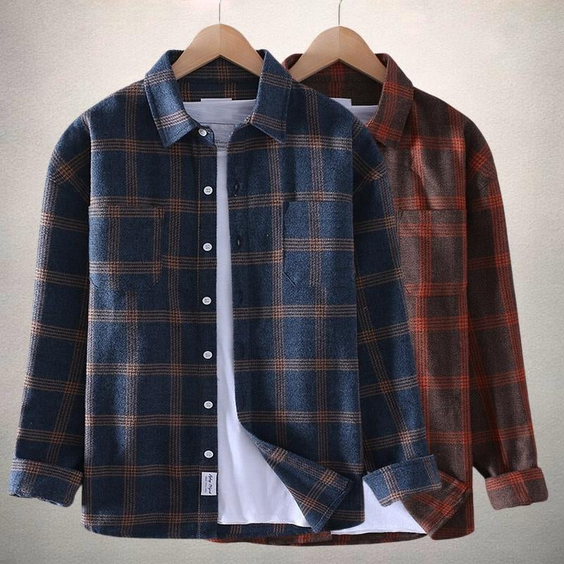 Rustic Plaid Flannel Shirt