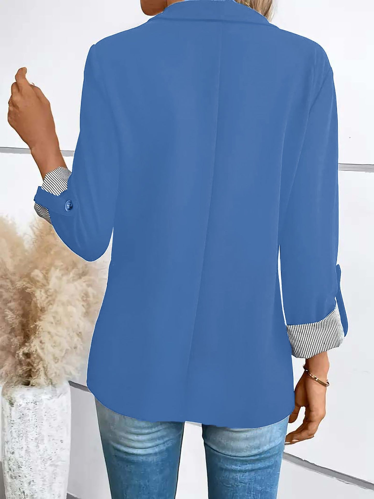 Ariana Rolled Sleeves Lightweight Office Casual Jacket Blazer