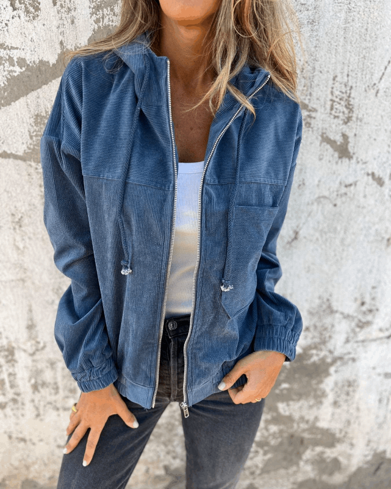 ISABELLA Ribbed Velvet Jacket