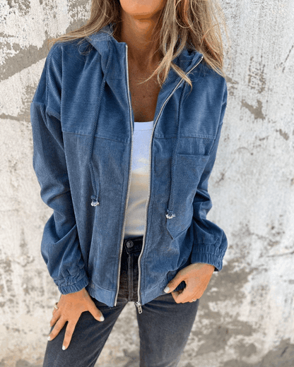 ISABELLA Ribbed Velvet Jacket