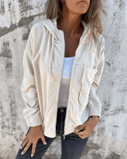 ISABELLA Ribbed Velvet Jacket
