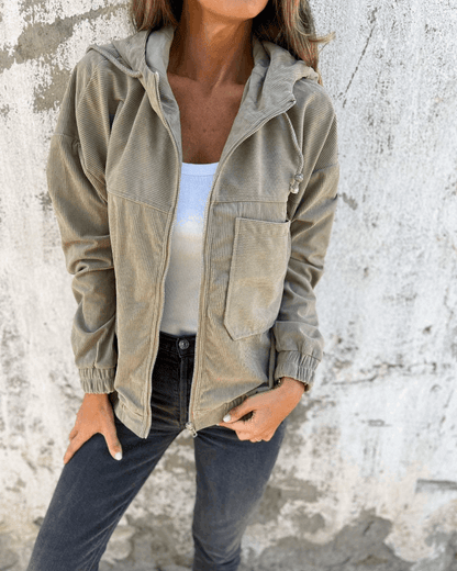 ISABELLA Ribbed Velvet Jacket