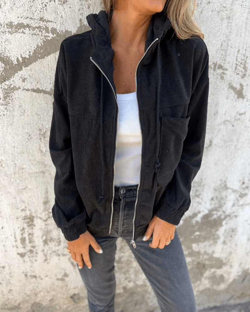 ISABELLA Ribbed Velvet Jacket