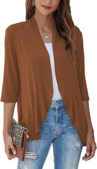 Women's Lightweight Casual Open Front Cardigan