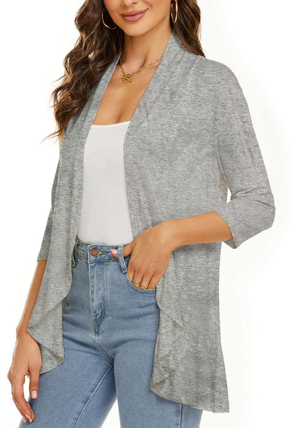 Women's Lightweight Casual Open Front Cardigan