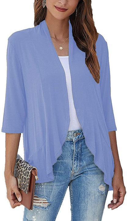 Women's Lightweight Casual Open Front Cardigan