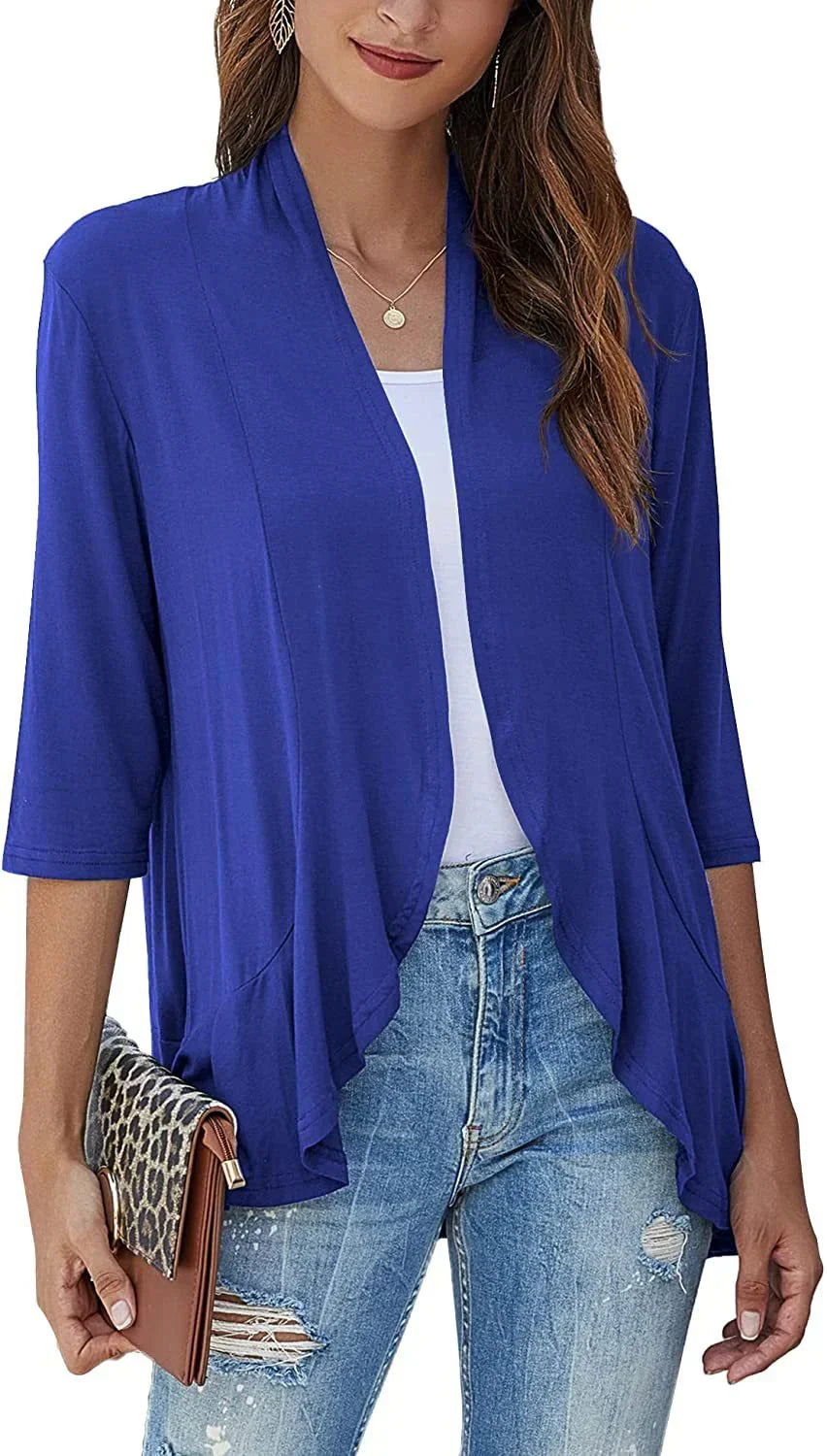 Women's Lightweight Casual Open Front Cardigan