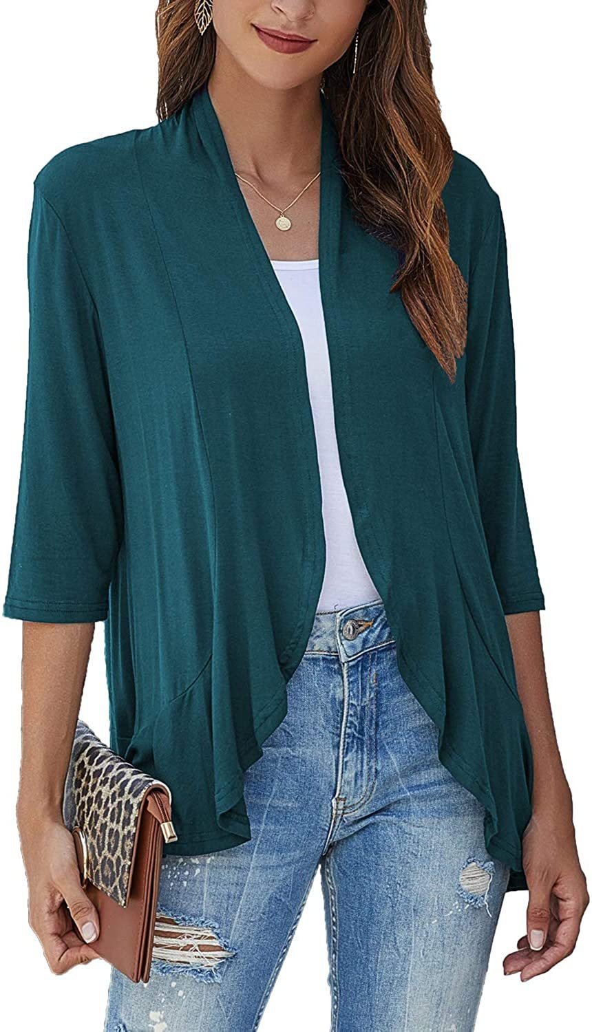 Women's Lightweight Casual Open Front Cardigan