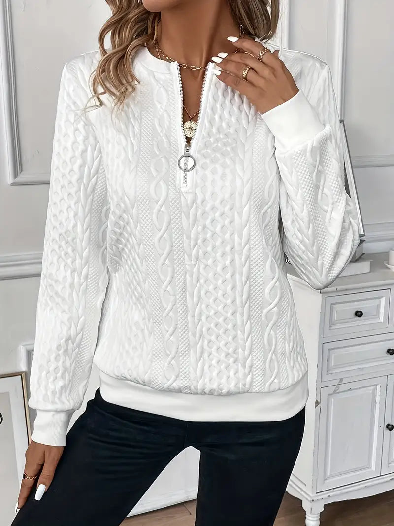 Chloe| Sweater with Zipper