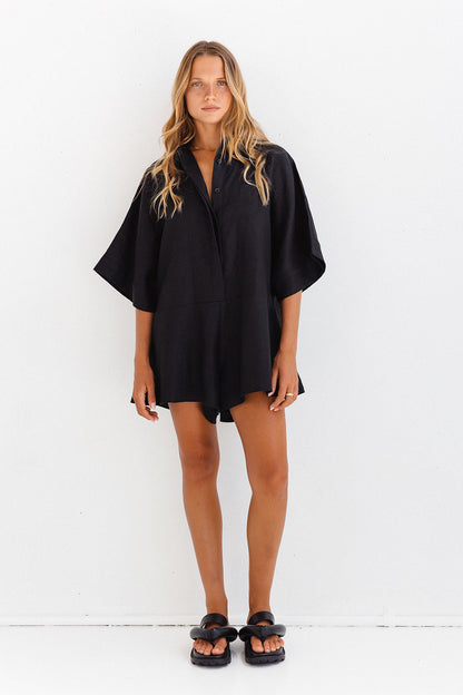 RETRO MID DENIM JUMPSUIT