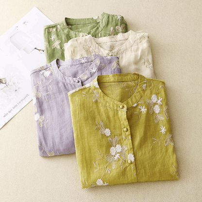 Meadow Breeze Embroidered Blouse