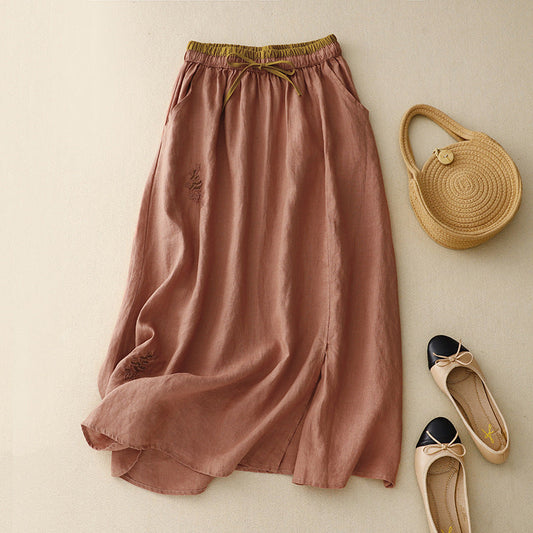 Elena Linen Skirt