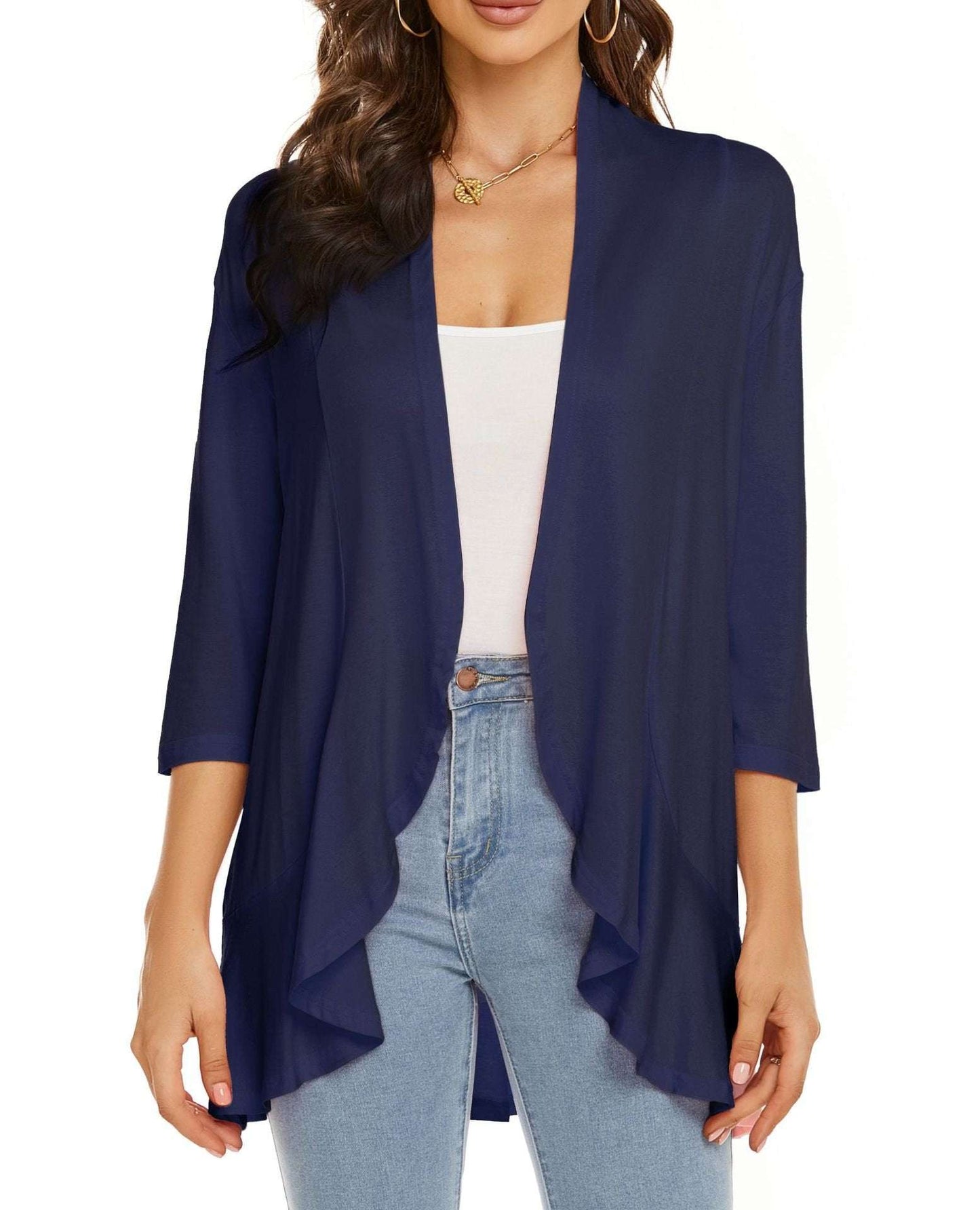Women's Lightweight Casual Open Front Cardigan