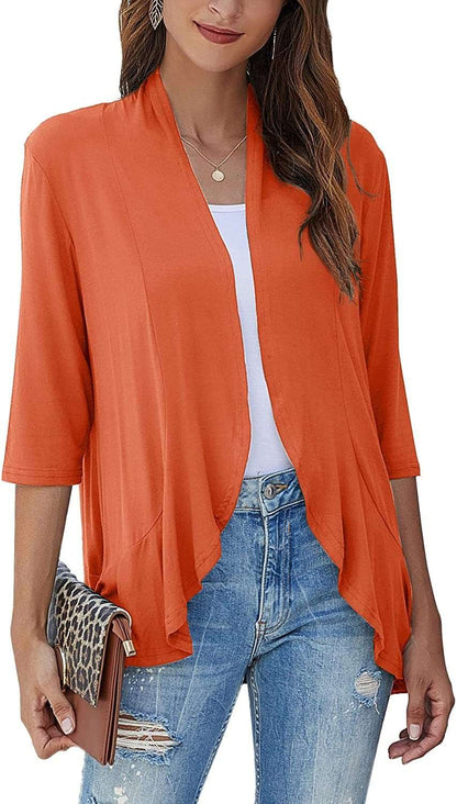Women's Lightweight Casual Open Front Cardigan