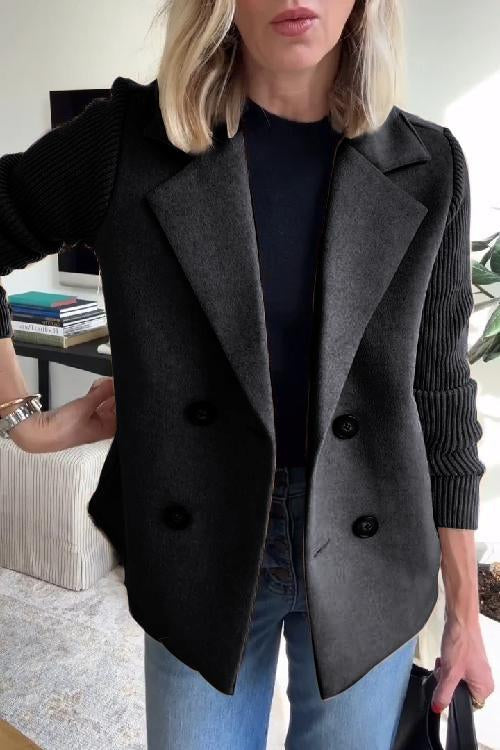 ALORA KNIT SLEEVE BLAZER
