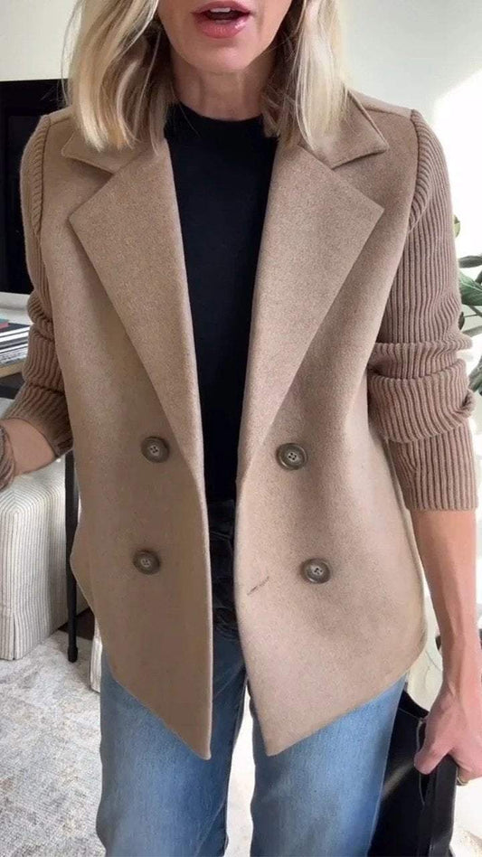 ALORA KNIT SLEEVE BLAZER