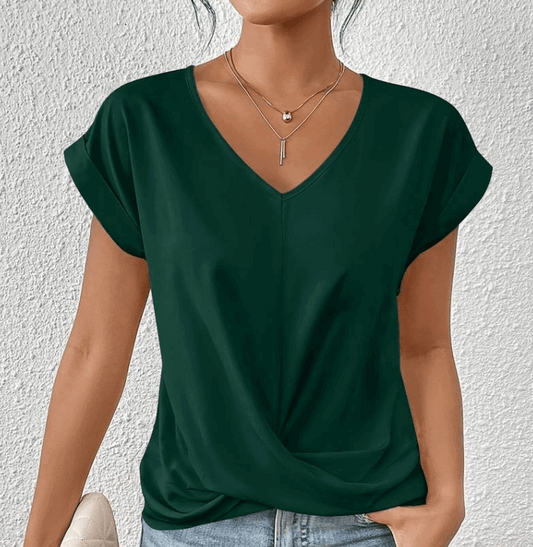 Luna | Tummy Tucking V-neck Top