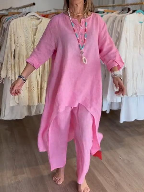 Casual Linen 2 Piece Suit
