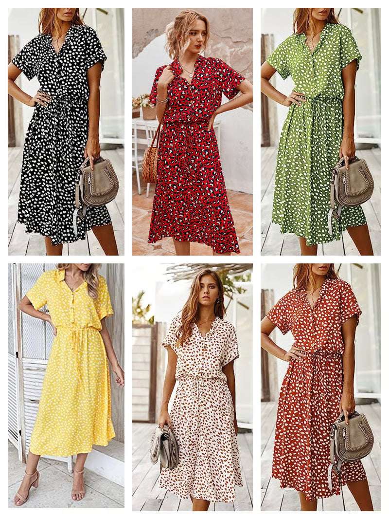 Best Seller Polka Dot Midi Dress