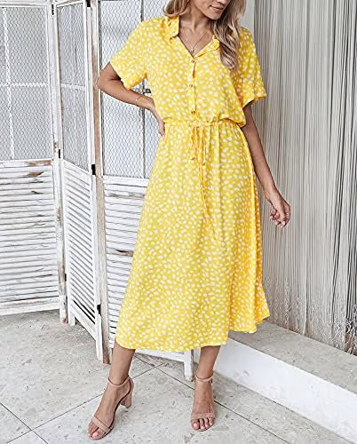Best Seller Polka Dot Midi Dress