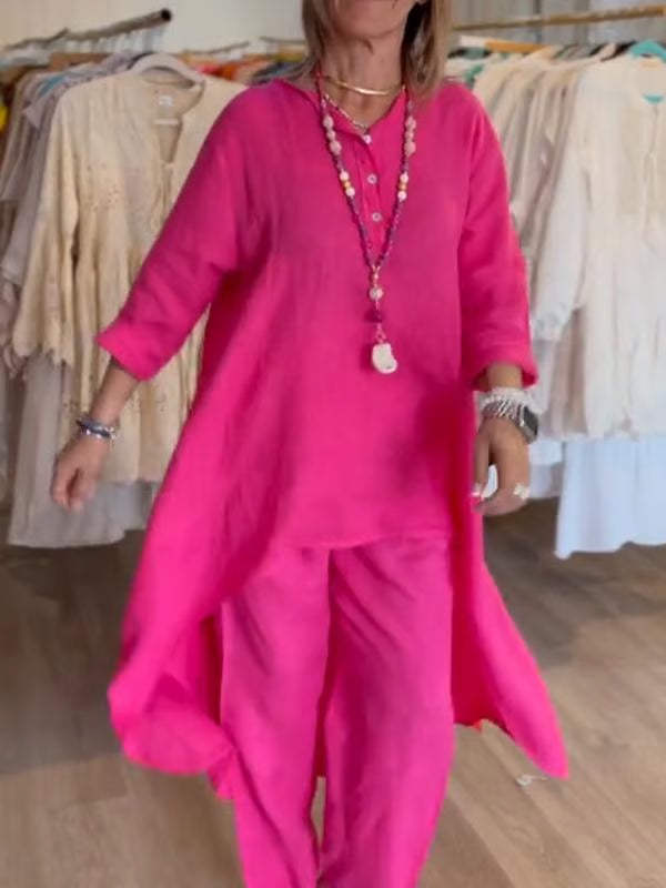Casual Linen 2 Piece Suit