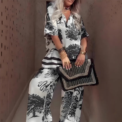 New Arrival - Emilia V-Neck Two-Piece Set