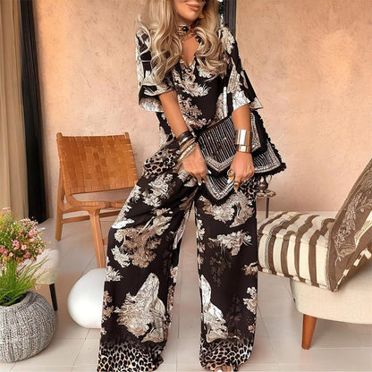 New Arrival - Emilia V-Neck Two-Piece Set